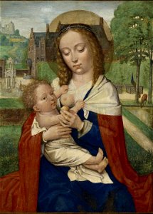 Simon Bening or Cornelia Cnoop - Madonna lactans (cropped)
