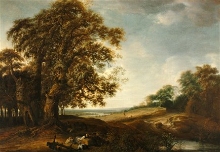 Simon de Vlieger - Sleeping Peasants near Fields (Parable of the Weeds) - 1975.76 - Cleveland Museum of Art