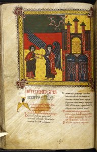 Silos Apocalypse - BL Add MS 11695 f. 059v - To the Church of Pergamus