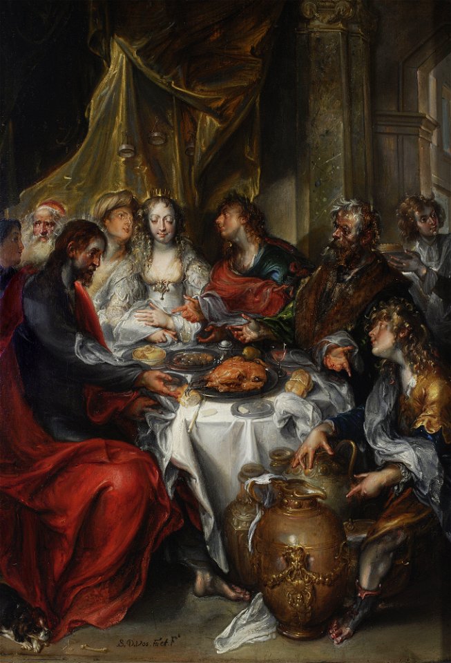 Simon de Vos - Feast at Cana (John 2-1-11) - M.Ob.573 - National Museum in Warsaw