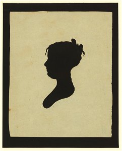 Silhouette of girl facing left, no. 1 LCCN2004662040