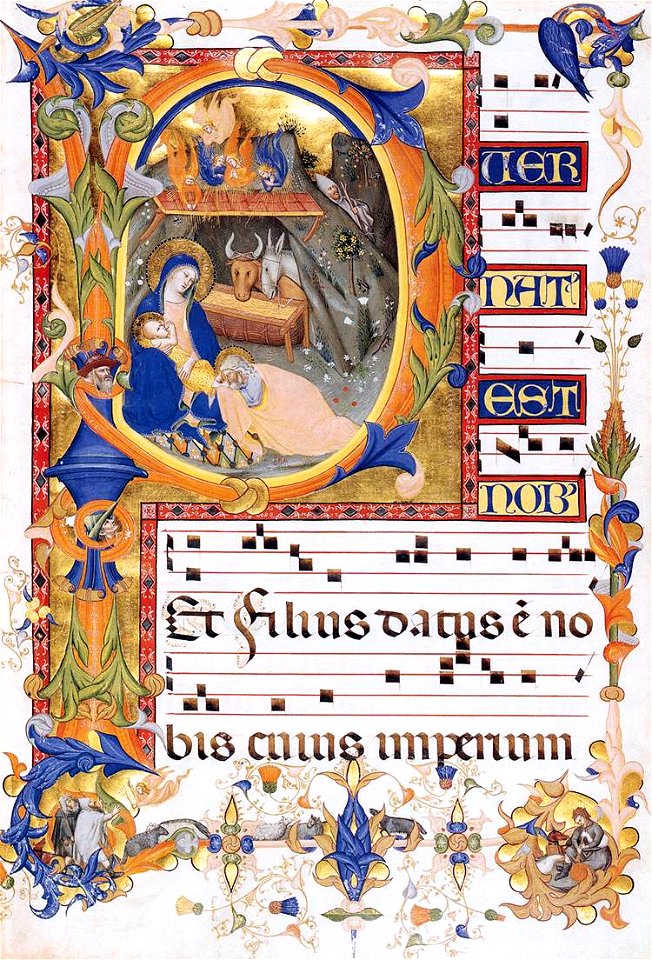 Silvestro de' Gherarducci - Gradual 1 for San Michele a Murano (Folio 38v) - WGA08685