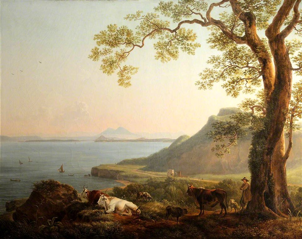 Simon Denis (1755-1813) - A View from Ischia over the Canale di Procida - 609009 - National Trust