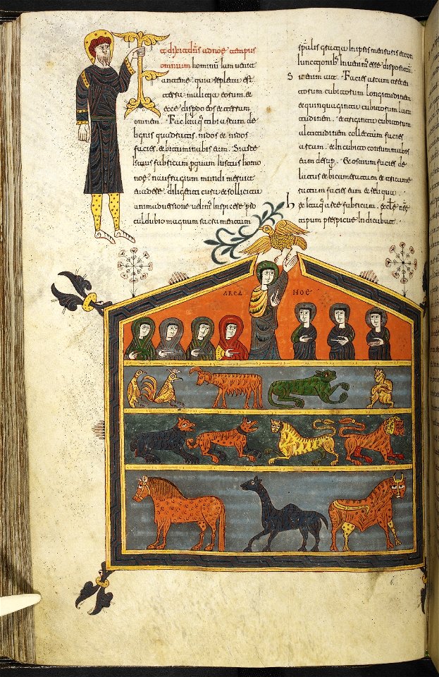Silos Apocalypse - BL Add MS 11695 f. 079v - Noah's ark