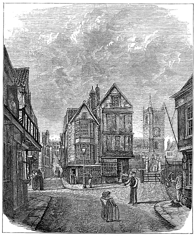 Silver Street and entrance to St James' Fair, Bristol