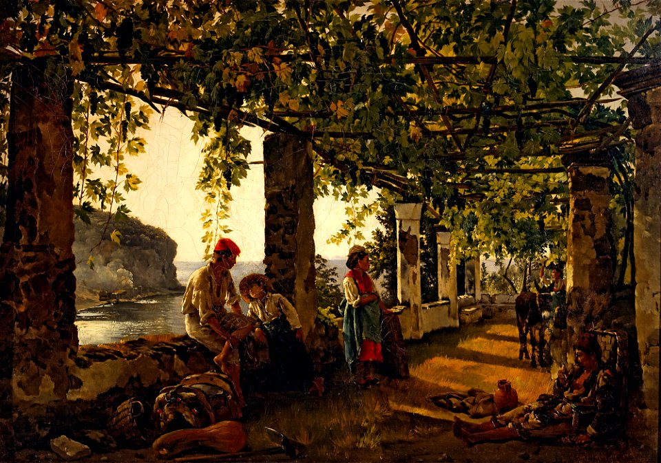Silvestr Shchedrin - Веранда, обвитая виноградом - Google Art Project