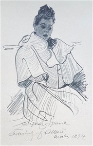 Sigrid Sparre Visby x Albert Engström 1894