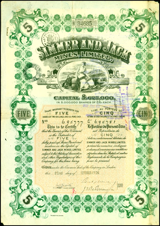 Simmer and Jack MInes 1926