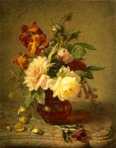 Simon Saint-Jean - Flowers - WGA20663