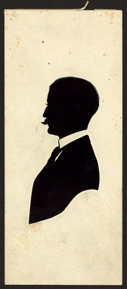 Silhouette of man facing left, no. 13 LCCN2004662048