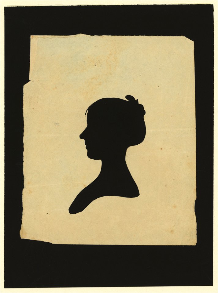 Silhouette of woman facing left, no. 6 LCCN2004662034