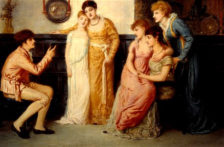 Simeon Solomon - A Youth Relating Tales to Ladies - Google Art Project