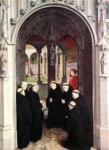 Simon Marmion - Scenes from the Life of St Bertin (detail) - WGA14123