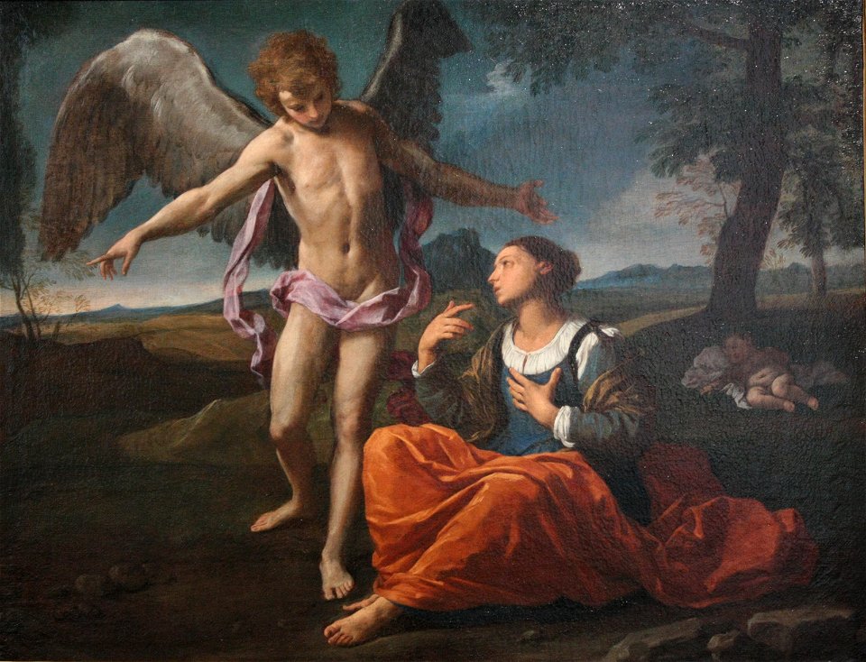 Simone Cantarini - Agar et l'ange