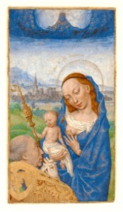 Simon Marmion (Flemish, active 1450 - 1489) - Saint Bernard's Vision of the Virgin and Child - Google Art Project
