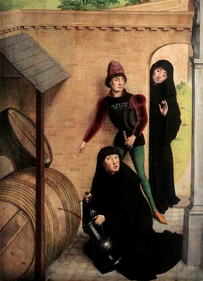 Simon Marmion - Scenes from the Life of St Bertin (detail) - WGA14124
