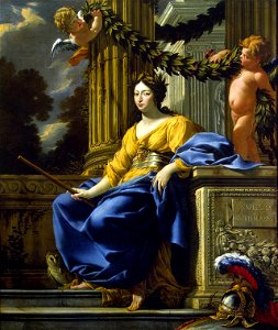 Simon Vouet - Allegorical Portrait of Anna of Austria as Minerva - WGA25378. Free illustration for personal and commercial use.