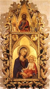 Simone Martini - Madonna and Child with Angels and the Saviour - WGA21417