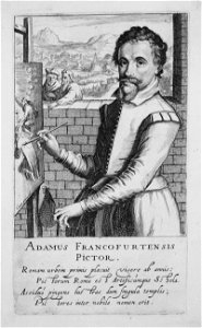 Simon Wynhoutsz Frisius - Adamus Francofurtensis (Adam Elsheimer). Free illustration for personal and commercial use.