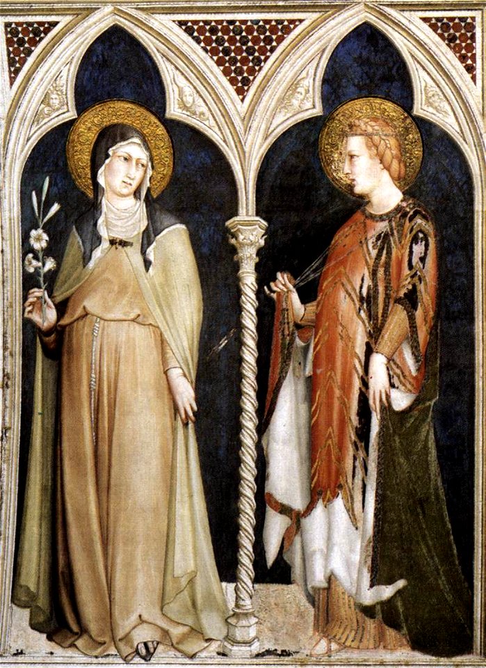 Simone Martini - St Clare and St Elizabeth of Hungary - WGA21363