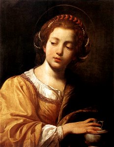Simon Vouet - Magdalene - WGA25347. Free illustration for personal and commercial use.