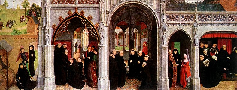 Simon Marmion - Scenes from the Life of St Bertin - WGA14122