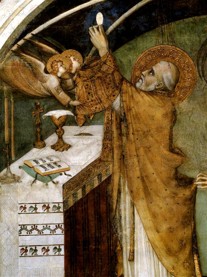 Simone Martini - Miraculous Mass (detail) - WGA21386