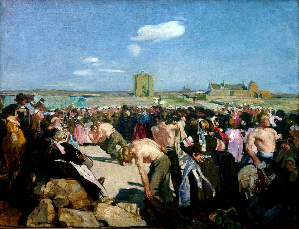 SIMON Lucien 1898c Les lutteurs à main plate, Penmarc'h