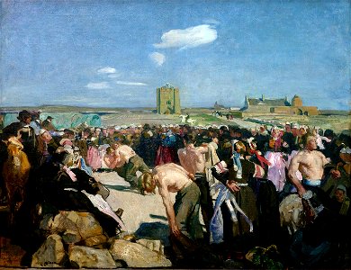 SIMON Lucien 1898c Les lutteurs à main plate, Penmarc'h