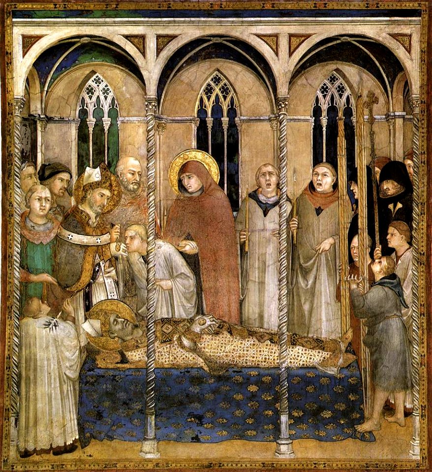 Simone Martini - Burial of St Martin (scene 10) - WGA21391