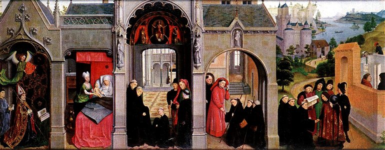 Simon Marmion - Scenes from the Life of St Bertin - WGA14121