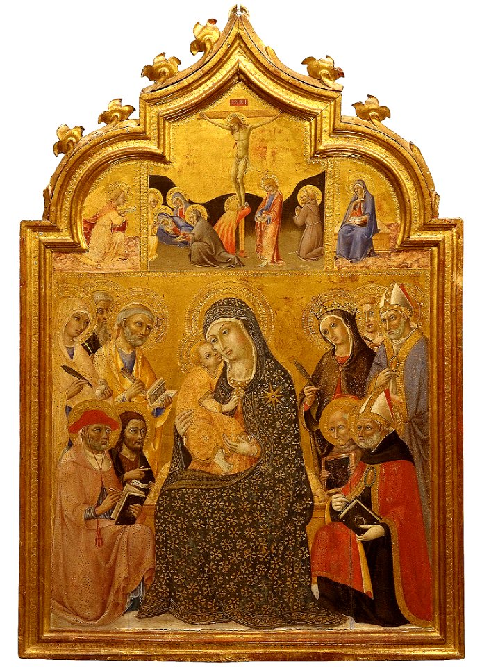 Simone Martini Vierge et l'Enfant vers 1320. tempera sur bois