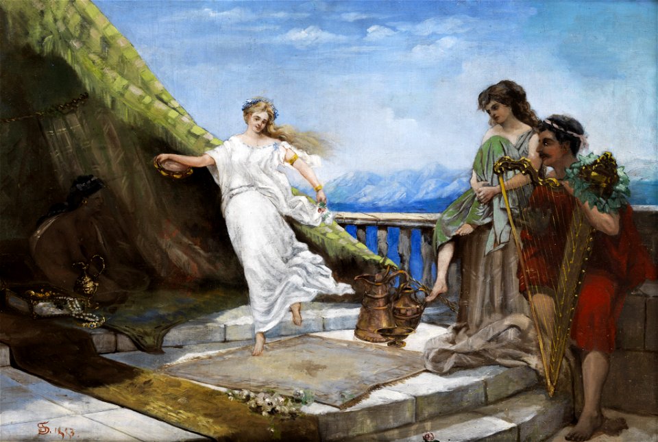 Simeon Solomon Antike Tanzszene 1883
