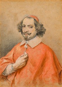 Simon vouet portrait du cardinal jules mazarin