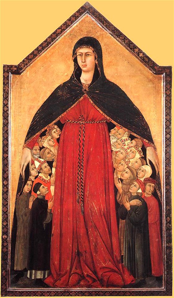 Simone Martini - Madonna of Mercy - WGA21344