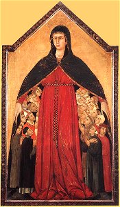 Simone Martini - Madonna of Mercy - WGA21344