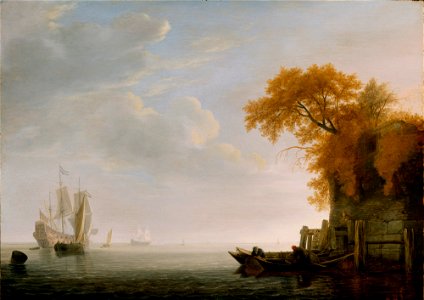 Simon de Vlieger - A Calm Sea - 89.50 - Detroit Institute of Arts