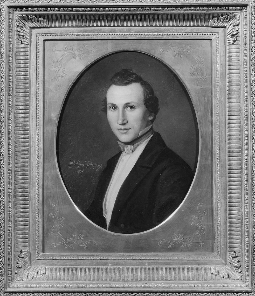 Simon Marcus Larson (1825-1864), konstnär, gift med Adelaide Roos (Alexis Wetterbergh) - Nationalmuseum - 39919