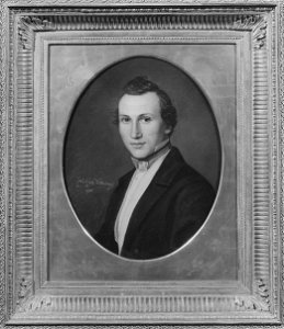 Simon Marcus Larson (1825-1864), konstnär, gift med Adelaide Roos (Alexis Wetterbergh) - Nationalmuseum - 39919