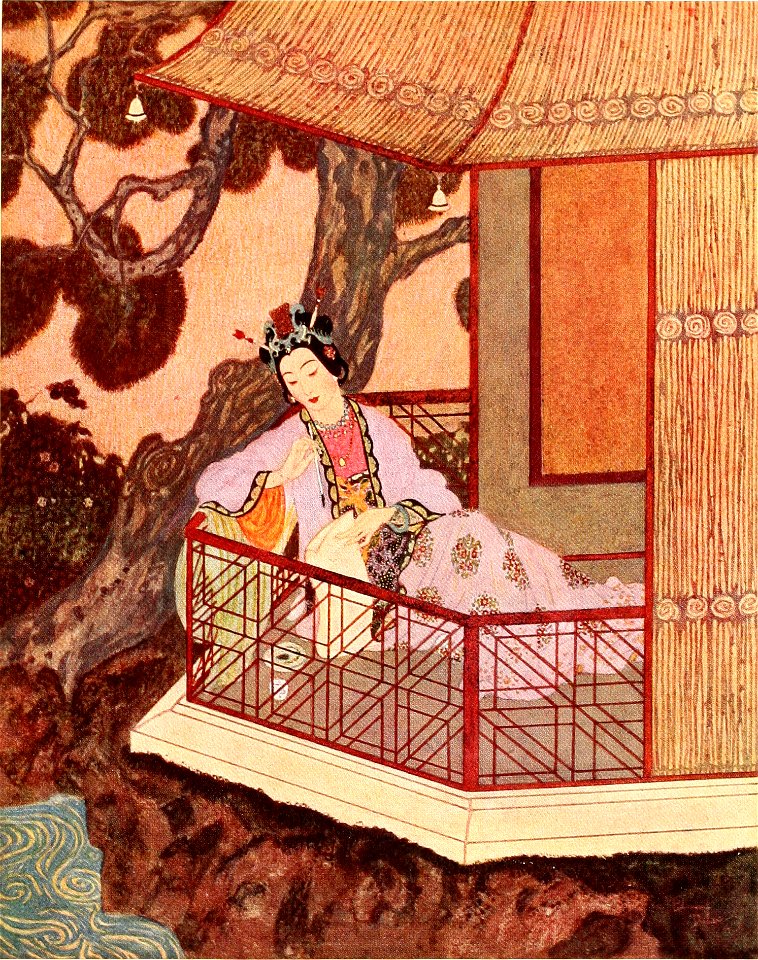 Sinbad the sailor & other stories from the Arabian nights - Dulac color plate facing page 088