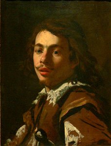 Simon Vouet - presumed portrait of Aubin Vouet - without frame. Free illustration for personal and commercial use.