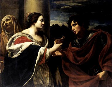 Simon Vouet - Sophonisba Receiving the Poisoned Chalice - WGA25358. Free illustration for personal and commercial use.