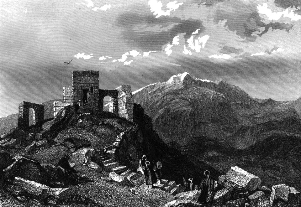 Sinai Top, Illustration for La Terre-Sainte et les lieux illustrés par les apôtres, by Adrien Egron, 1837 (26)