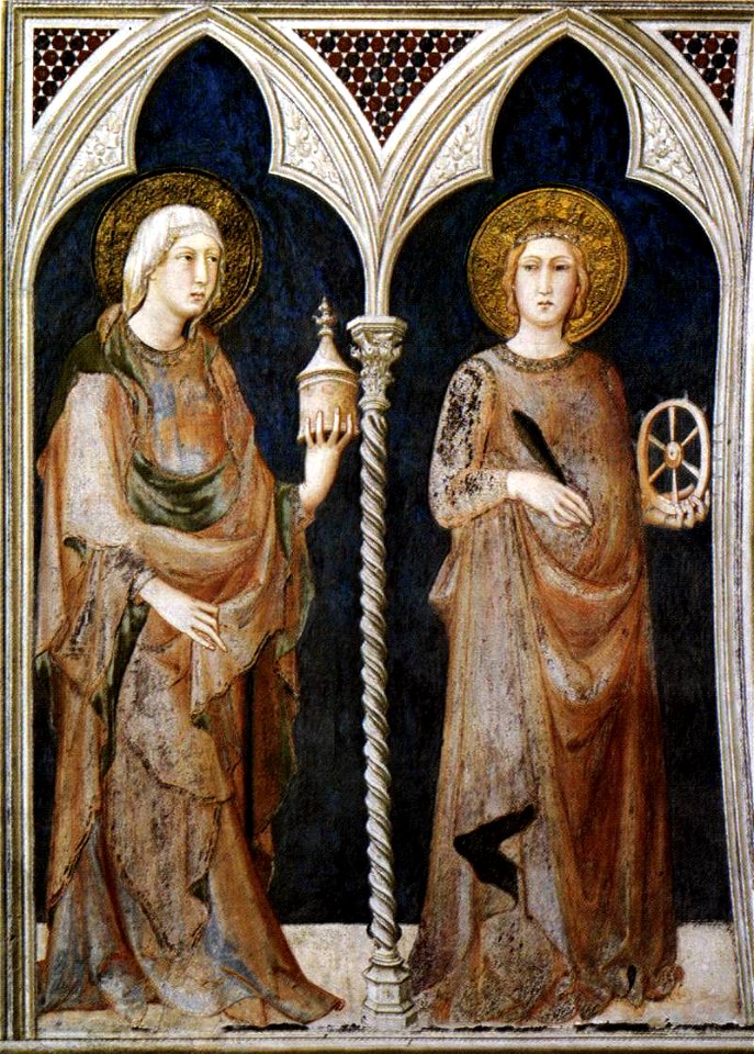 Simone Martini - St Mary Magdalen and St Catherine of Alexandria - WGA21359