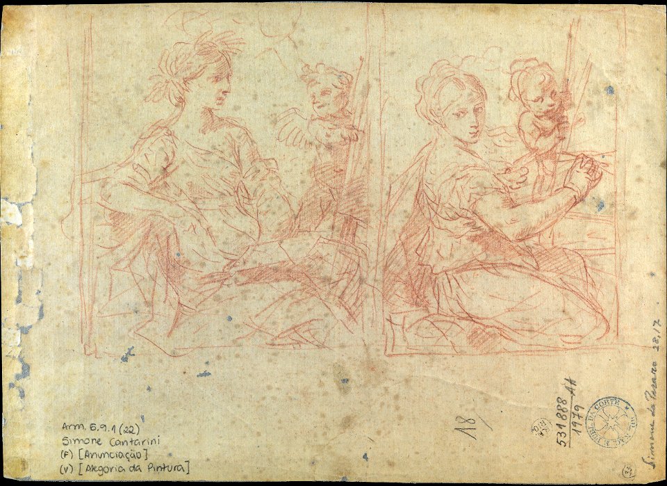 Simone Cantarini - Alegoria da Pintura