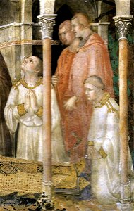 Simone Martini - The Death of St Martin (detail) - WGA21390