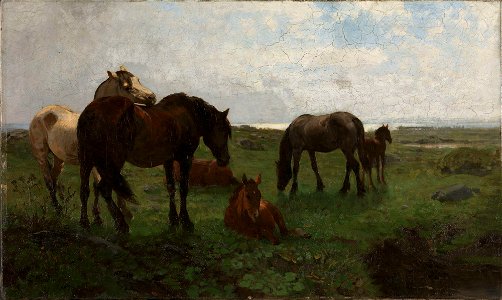 Elisabeth Sinding - Horses - NG.M.00663 - National Museum of Art, Architecture and Design