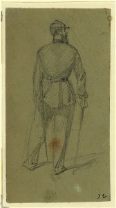 Single figure in uniform, seen from the rear LCCN2004660038