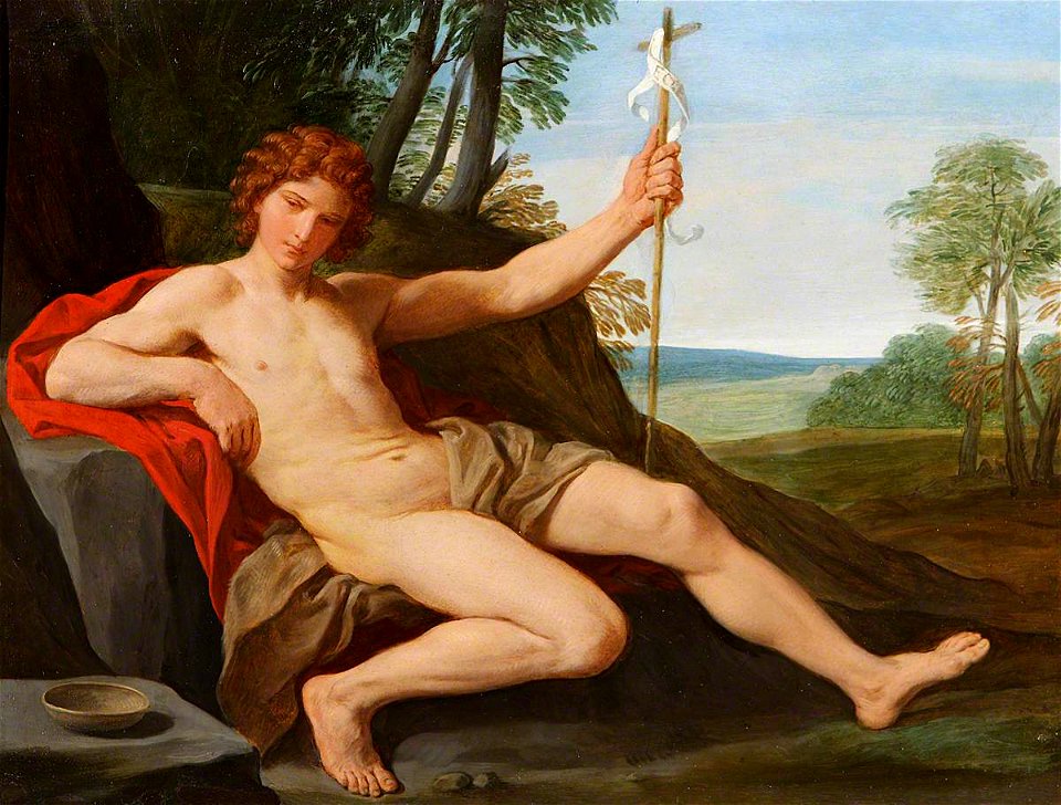 Simone Cantarini (1612-1648) - Saint John the Baptist in the Wilderness - 609081 - National Trust