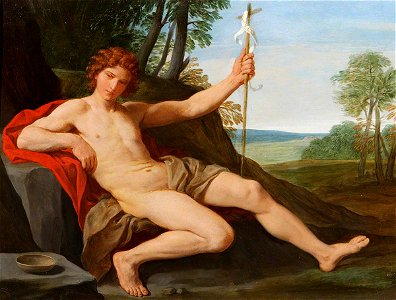 Simone Cantarini (1612-1648) - Saint John the Baptist in the Wilderness - 609081 - National Trust